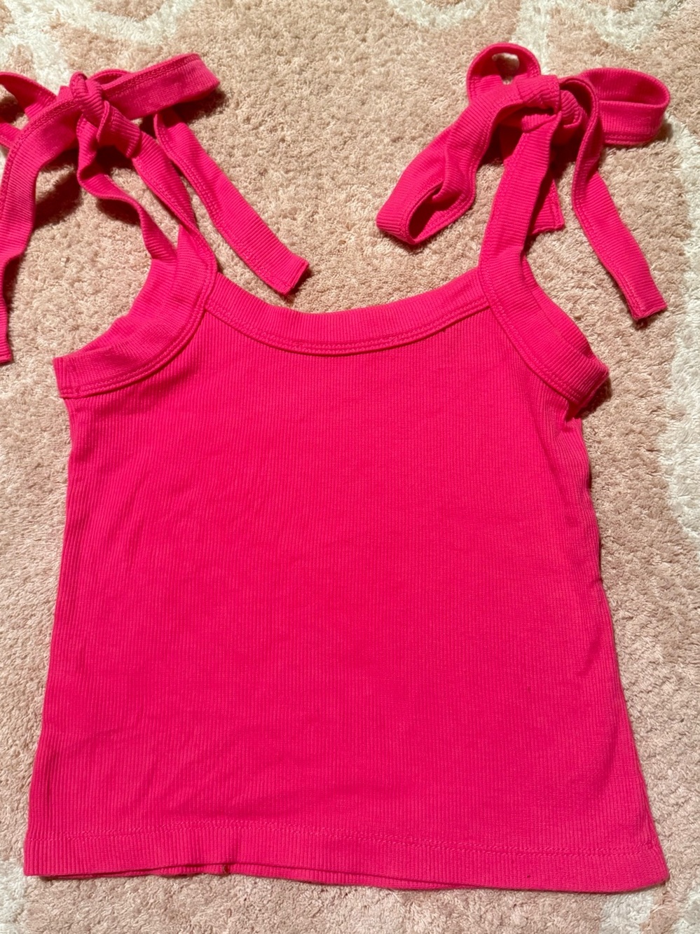 The Children's Place Hot Pink Tie-Strap Tank Top